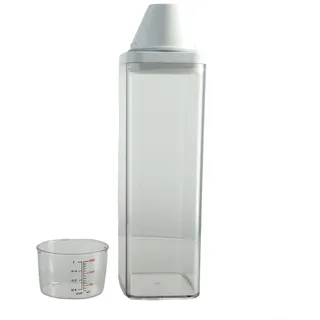 Yuanpgky Luftdichter Waschmittelspender mit Messbecher, Waschmittel, Waschpulver, Aufbewahrungsbehälter für Waschmittel (1100 ml)
