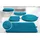 80 x 150 cm mosaic blue