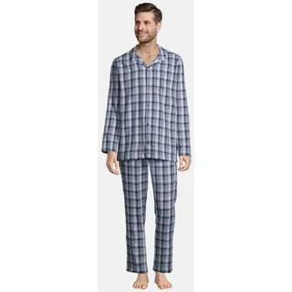 Seidensticker Pyjama Classic Twill Blau M (48)