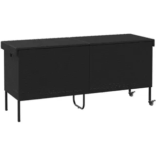 vidaXL Gartenbox 160 x 55 x 75 cm Schwarz