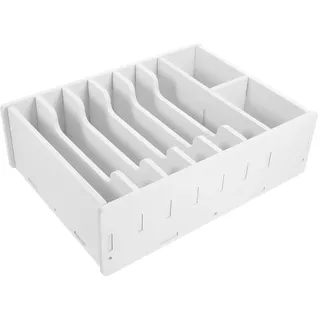 MAGICLULU für Banknoten aufbewahrungsdose storage boxes Finanzorganizer Geldscheine aufbewahrungs boxen Schreibtisch-Container Desktop-Beleg-Organizer Geldfach WPC Weiß