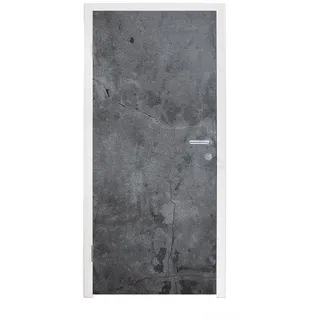 MuchoWow Türtapete Industriell - Beton - Grau - Schiefer - Retro, Matt, bedruckt, (1 St), Türfolie Selbstklebend, Türtapete, Türdeko Poster, 95x235 cm grau 95 m x 235 m