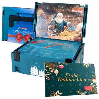 2er Weihnachtskalender Set – Makita Werkzeug Adventskalender 2026 Männer Heimwerker + Haze Tisch-Advent kalender - Blau