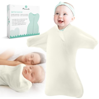 Mammacita® Schlafsack Baby 0-3 Monate, Oeko-TEX 100 Baby, Baby Schlafsack, Babyschlafsack Neugeborene, Pucksack Baby, Babyschlafsack Neugeborene - Von Hebamme entwickelt
