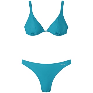 Beco Damen Schwimmkleidung Bikini-Set, Petrol, 42
