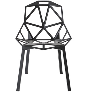 Chair One Stapelstuhl, schwarz
