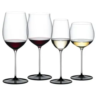 RIEDEL THE SPIRIT GLASS COMPANY Weißweinglas RIEDEL Fatto A Mano Black Tie Tasting Set - Schwarze Bodenplatte