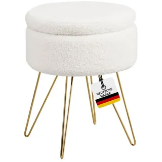 Albatros Hocker Cannes Sherpa 0 x 0 x 0 cm Weiss