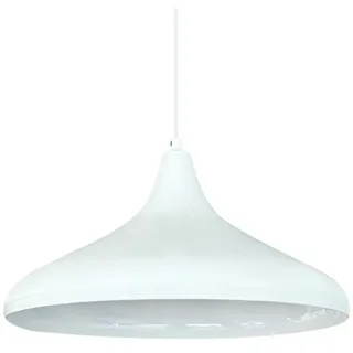 Bamyum Pendelleuchte Bamyum Pendelleuchte Champion 35cm Metall Weiss-Innen Weiss E27 Lampe, ohne Leuchtmittel Ohne Holz