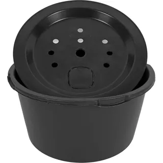 CLGarden Set Springbrunnenbecken 90l mit GFK Deckel Abdeckung Becken für Springbrunnen
