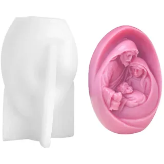Ranuw Geburt Jesu Form Krippe Epoxidharz Silikon DIY Gips Gießen Fondant Dekoration Geburt Jesu Formen DIY Seifenformen Krippe Silikon