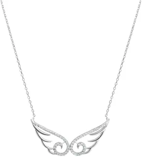 dKeniz Engelsflügelkette 925 Sterling Silber Weiß
