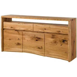 Massivmoebel24 Sideboard 191 x 96 x 45 cm Natur geölt / Beige