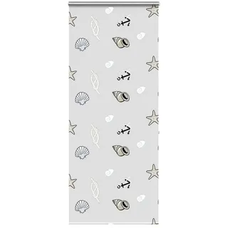 vidaXL Duschrollo 110 x 240 cm grau