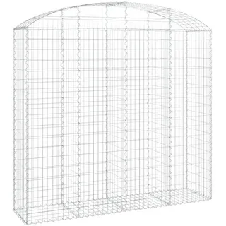 vidaXL Gabione mit Hochbogen 200 x 50 x 180/200 cm