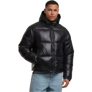 Urban Classics Glänzende Steppjacke mit Kapuze Winterjacken/Mäntel schwarz M