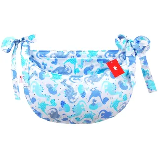 BABYLUX Babybetttasche Organizer BETTTASCHE Spielzeugtasche Tasche Babybett (100. Dino Blau)