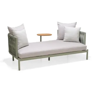 ScanCom Mica Daybed Aluminium / Rope / Teak - Seegras