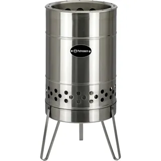 Petromax Feuertonne Ø 45 cm Edelstahl silber