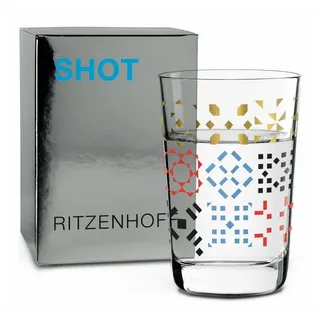 Ritzenhoff Schnapsglas Next Shot N. Ladeiro 40 ml, Kristallglas bunt|weiß