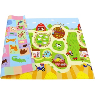 Baby Care, Spielteppich + Spielmatte, Busy Farm (140 x 210 cm)