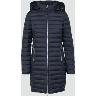 S.Oliver Lange Steppjacke mit abnehmbarer Kapuze Navy 46