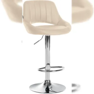 CLP Barhocker Milet 1er höhenverstellbar drehbar Kunstleder  Creme