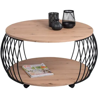 m2 Peking Braun Eiche 80 x 80 x 47 cm