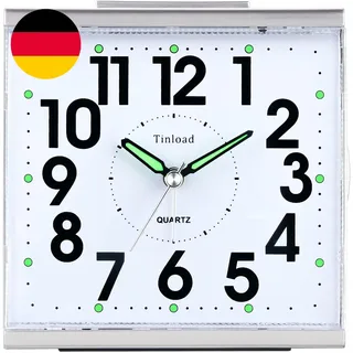 Tinload Seniorenwecker Extra Deutlich Analog Quarz Ohne Ticken Große Zahlen Extr