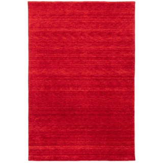 Morgenland Gabbeh Teppich - Indus - Uni - rot - 300 x 250 cm - rechteckig