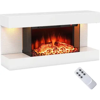 Costway Elektrokamin 1500W Weiß