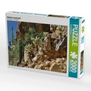 CALVENDO Puzzle Kakteen-Landschaft 2000 Teile Lege-Größe 90 x 67 cm Foto-Puzzle Bild von Dieter-M. Wilczek