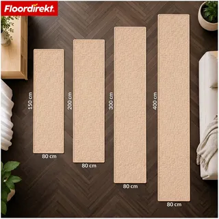 Floordirekt Monaco Teppichläufer 80 x 200 cm Beige