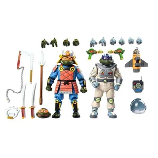 NECA Teenage Mutant Ninja Turtles Actionfiguren 2er-Pack Space Adventure & Samurai Turtles 18 cm