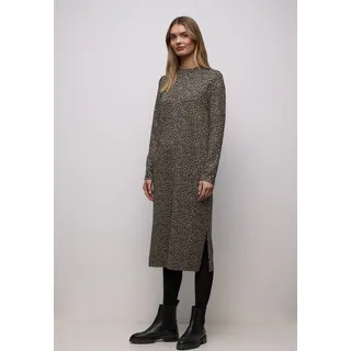 STREET ONE Midikleid Leo-Allover-Print Braun 42