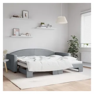 vidaXL Tagesbett 90 x 200 cm Hellgrau