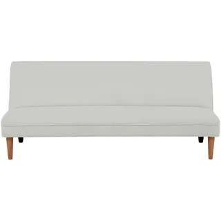P & B Schlafsofa, Weiß, Holz, Kunststoff, Kiefer, vollmassiv, Sperrholz, 3-Sitzer, 183x77x87 cm, Fsc, Liegefunktion, Wohnzimmer, Sofas & Couches, Schlafsofas, Klappsofas