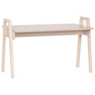CALICOSY - Schreibtisch mit Holzdekor und Beinen aus massiver Eiche L128 cm - SPOT