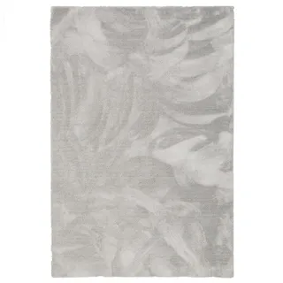 Snapstyle Hochflor Shaggy Teppich 80 x 160 cm Grau
