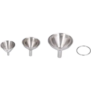 3-teiliges Edelstahl-trichterset, Mini-trichter Für Öl, Essig, Wein, Gewürze, Soßen, Auslaufsicheres Küchenutensil