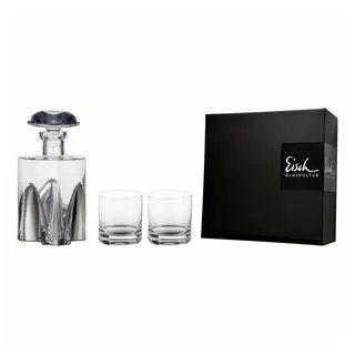 Eisch Karaffe Geschenkset Gentleman Platin 0,75 l