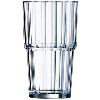 Arcoroc ARC 60440 Norvege Trinkglas, Wasserglas, Saftglas, 270ml, Glas, transparent, 6 Stück