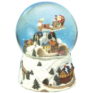 Musicboxworld Spieluhr Schneekugel Weihnachtszug