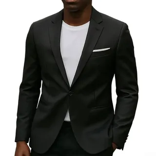 Herren-Blazer, schmale Passform, L-3XL, Einzelknopf, Anzugjacke, koreanischer Stil, Business, Freizeit, für Hochzeit, Urlaub, Alltag, Büro