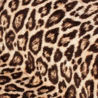 buttinette Wellness-Fleece Leopard Braun 1,5 m x 1,5 m
