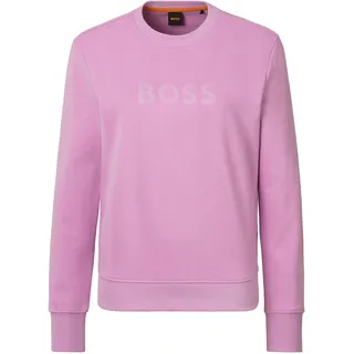 Sweatshirt BOSS ORANGE "C_Elaboss_6 Premium Damenmode" Gr. M (38), lila (open purple546) Damen Sweatshirts mit Rundhalsausschnitt