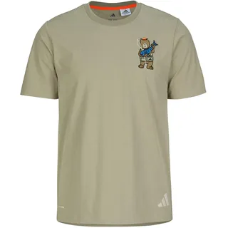adidas Xploric Climacool Embroidery Graphic T-Shirt - Funktionsshirt - beige-sand