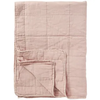 ib laursen Klassischer Quilt Bettüberwurf 130 x 180 cm Rosa