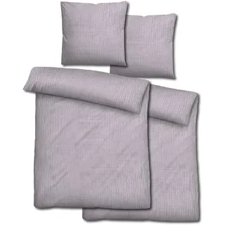 Doppelpack Sleezzz® Musselin Bettwäsche lila 135 x 200 cm + 80 x 80 cm