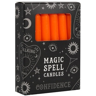 Spirit of Equinox Magic Spell Candles-Confidence-Duftkerzen, Orange, 10,3 x 7,3 x 2,5 cm, 12 Stück